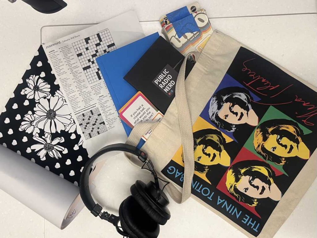 Weekend Edition staff curated an analog bag for host Ayesha Rascoe.