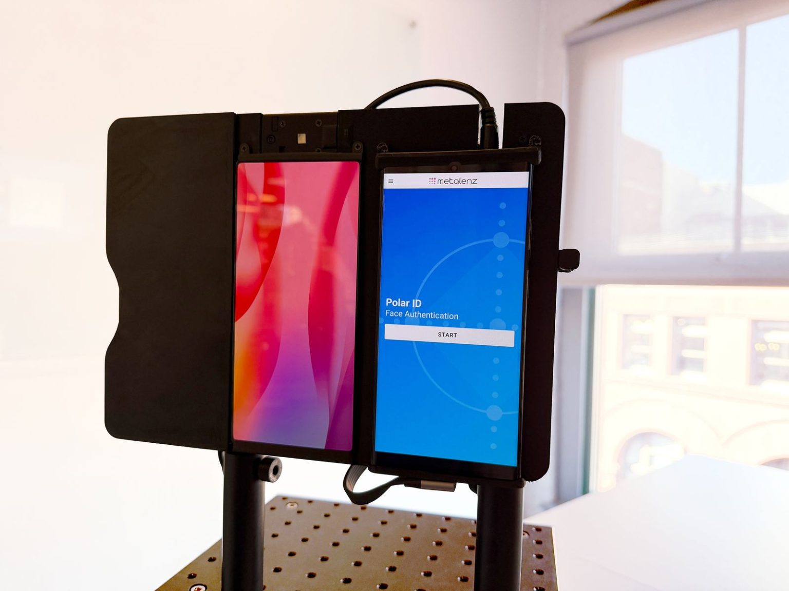 Exclusive: Metalenz Has Figured Out a Way to Make Face ID Invisible Computer Hardware electronics showing Metalenz prototype
