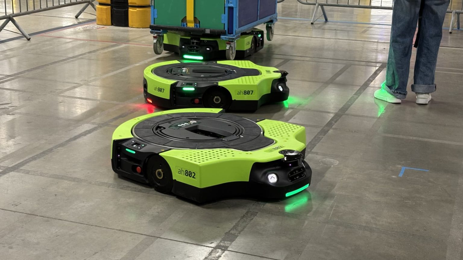 Amazon unveils latest warehouse robot as tech giants do AI layoffs