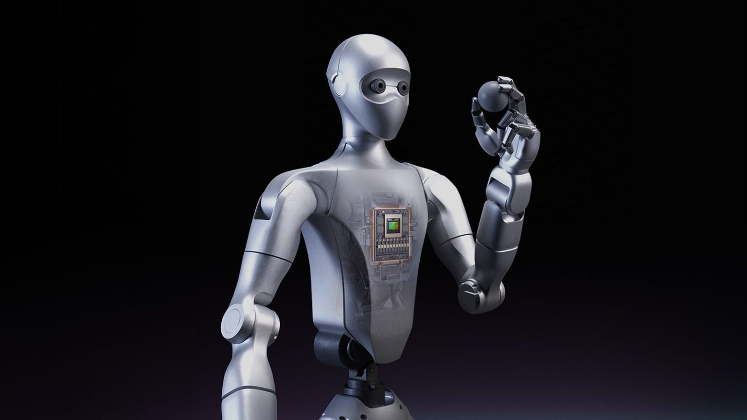 Image may contain Robot Adult and Person