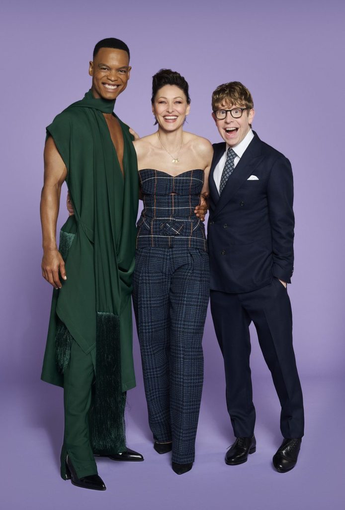 BBC Strictly host Josh Widdicombe ‘whacked’ by disgruntled plane passenger during in-flight row Johannes Radebe, Emma Willis and Josh Widdicombe