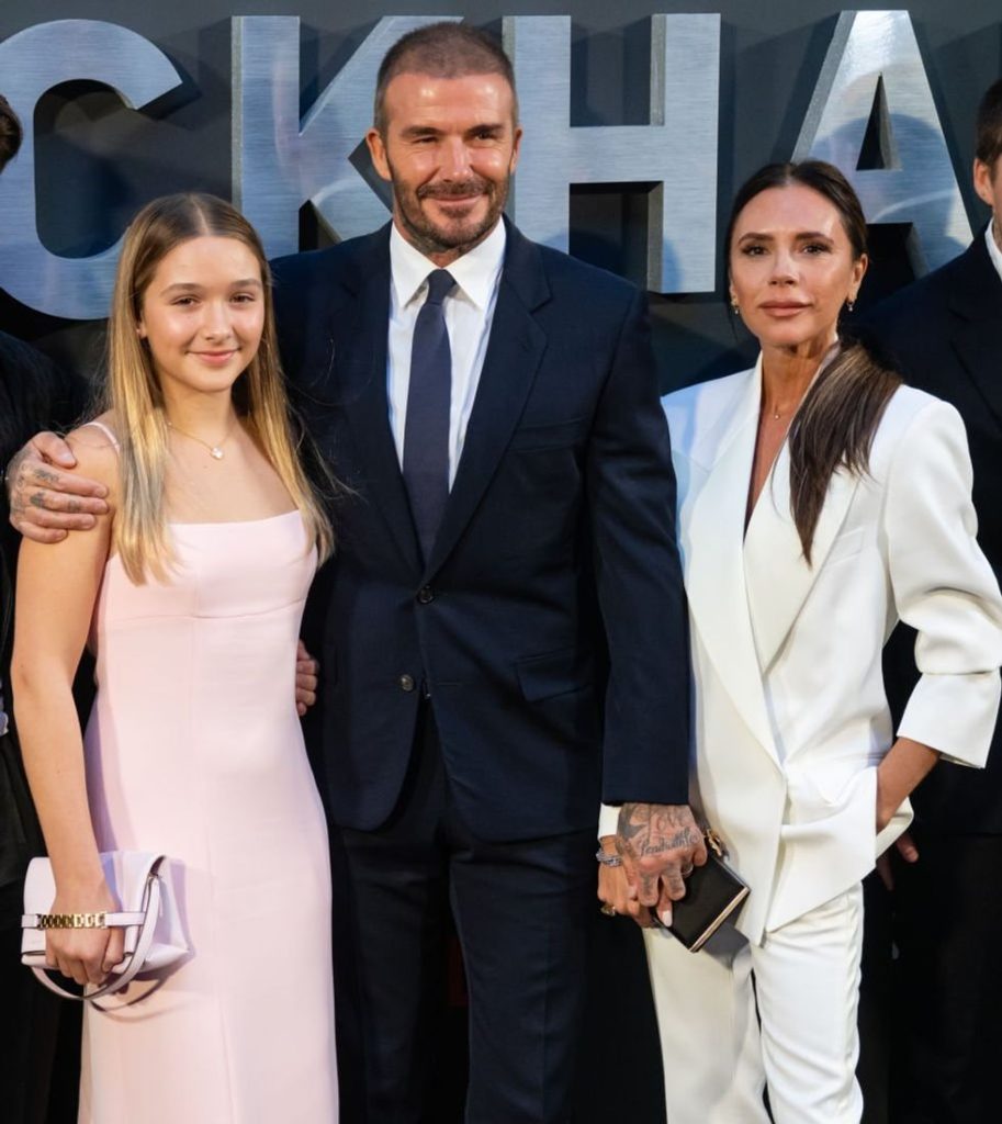 Brooklyn Beckham snubs sister Harper’s 15th birthday while promoting his hot sauce brand Harper, David and Victoria Beckham